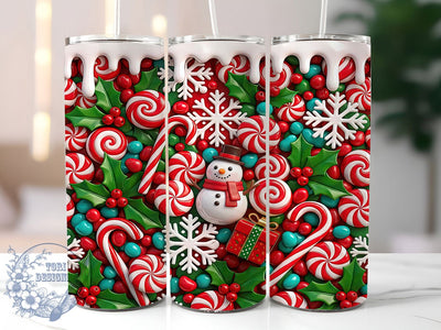 Christmas Candy Pattern 20oz Tumbler, Christmas Candy, Candy Pattern, Christmas Pattern, Candy Tumbler, Christmas Tumbler, Christmas Candy PNG, 20oz Tumbler Wrap Sublimation ToriDesigns 