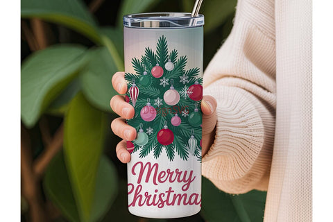 Christmas Candy Tree 20oz Tumbler Wrap Sublimation DesignSVG 