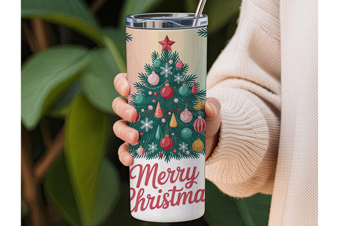 Christmas Candy Tree 20oz Tumbler Wrap Sublimation DesignSVG 