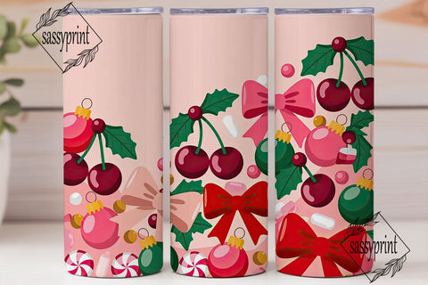 Christmas Candy Tumbler Wrap Sublimation sassyprint 