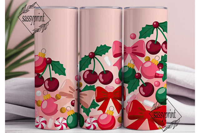 Christmas Candy Tumbler Wrap Sublimation sassyprint 