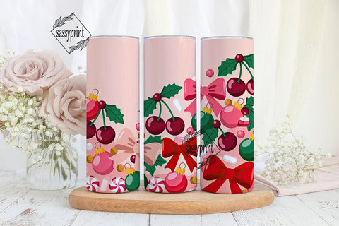 Christmas Candy Tumbler Wrap Sublimation sassyprint 