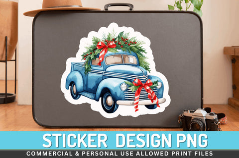 Christmas car Stickers Design Sublimation Regulrcrative 