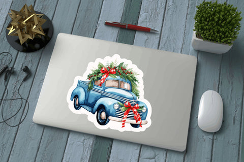 Christmas car Stickers Design Sublimation Regulrcrative 