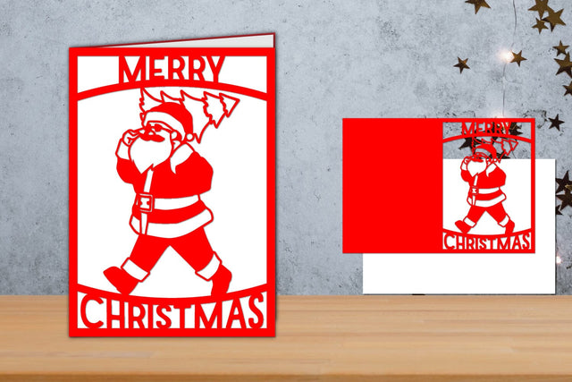 Christmas card, Christmas Card Papercut SVG zafrans studio 