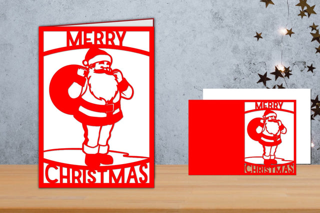 Christmas card, Christmas Card Papercut SVG zafrans studio 