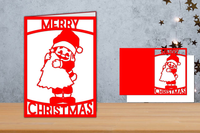 Christmas card, Christmas Card Papercut SVG zafrans studio 