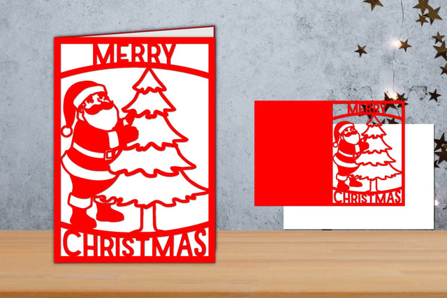 Christmas card, Christmas Card Papercut SVG zafrans studio 