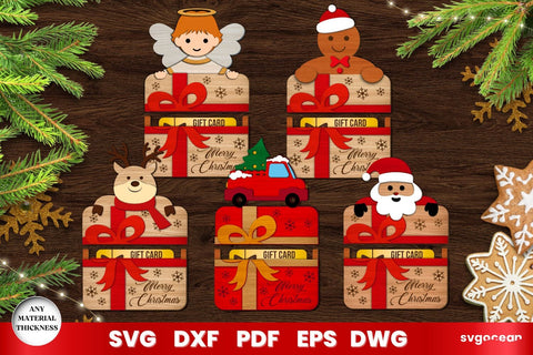 Christmas Card Holder Laser Cut SVG SvgOcean 