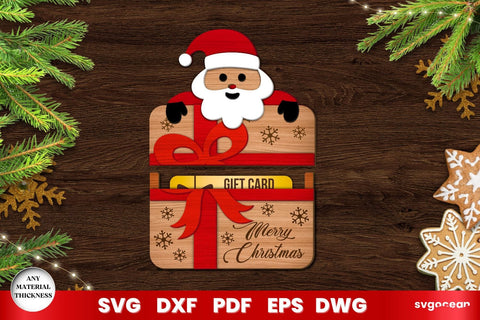 Christmas Card Holder Laser Cut SVG SvgOcean 