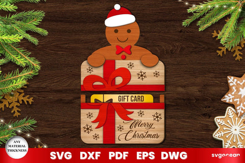 Christmas Card Holder Laser Cut SVG SvgOcean 