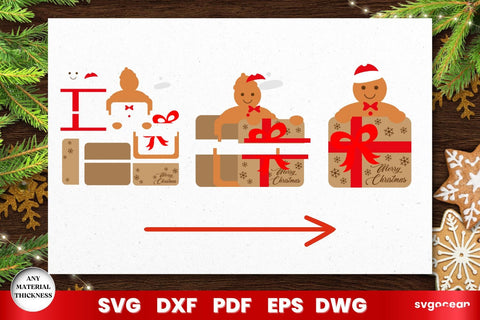 Christmas Card Holder Laser Cut SVG SvgOcean 