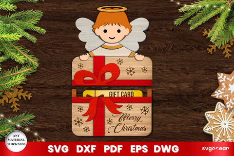 Christmas Card Holder Laser Cut SVG SvgOcean 