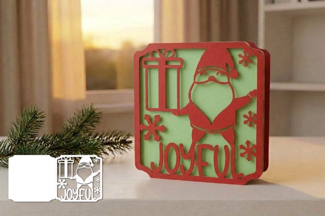 Christmas Card, Joyful SVG zafrans studio 