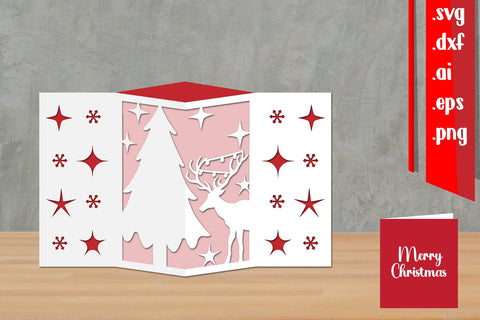 Christmas Card Lantern, Christmas Lantern SVG zafrans studio 