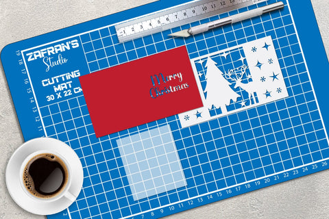 Christmas Card Lantern, Christmas Lantern SVG zafrans studio 