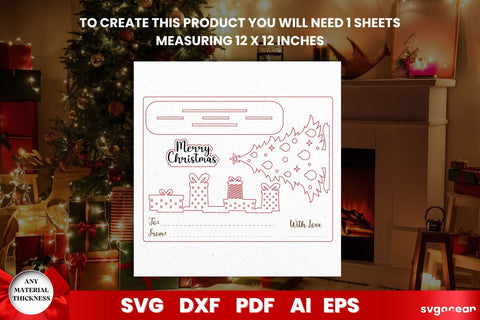Christmas Card Laser Cut SVG SvgOcean 