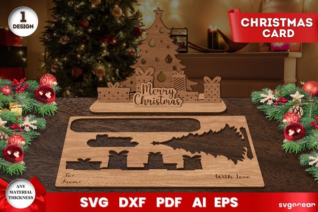 Christmas Card Laser Cut SVG SvgOcean 