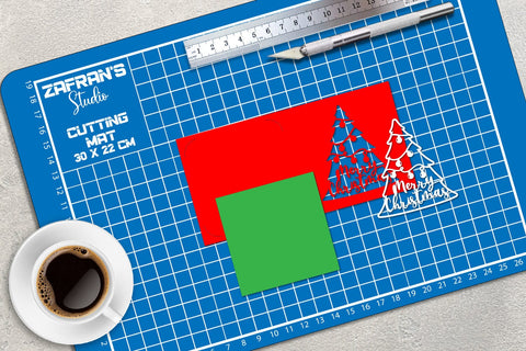 Christmas Card Layered, Christmas Card, Christmas Greeting Card SVG zafrans studio 