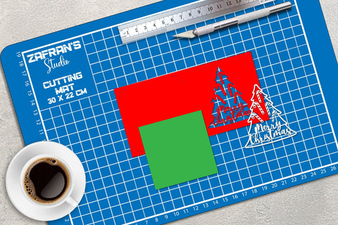 Christmas Card Layered, Christmas Card, Christmas Greeting Card SVG zafrans studio 