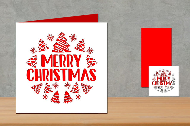 Christmas Card, Merry Christmas SVG zafrans studio 