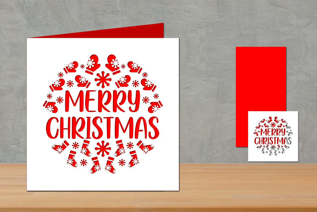 Christmas Card, Merry Christmas, Winter Wishes SVG zafrans studio 