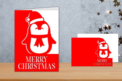 Christmas Card Papercut, Christmas card Template 3D Paper zafrans studio 
