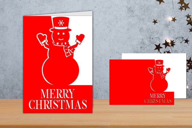 Christmas Card Papercut, Christmas card Template SVG zafrans studio 