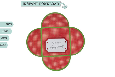 Christmas Card-Poinsettia Card SVG Sharia Morton Designs 