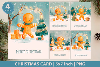 Christmas card printables, holiday greeting cards Sublimation KMarinaDesign 