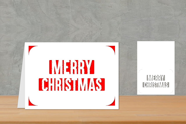 Christmas card, Simple Christmas Card, Christmas Insert Card SVG zafrans studio 