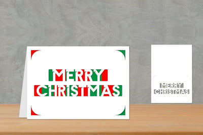 Christmas card, Simple Christmas Card, Christmas Insert Card SVG zafrans studio 