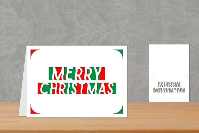 Christmas card, Simple Christmas Card, Christmas Insert Card SVG zafrans studio 