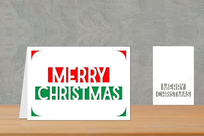 Christmas card, Simple Christmas Card, Christmas Insert Card SVG zafrans studio 