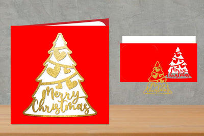 Christmas Card, Snowflake Card, Christmas Greeting Card SVG zafrans studio 