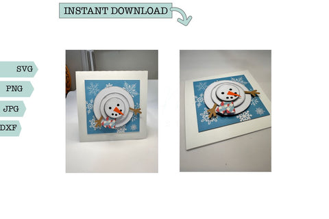 Christmas Card-Snowman SVG Sharia Morton Designs 