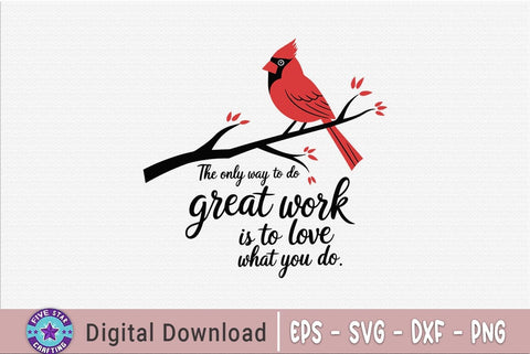 Christmas Cardial Quotes SVG Design, Cardinal T-shirt SVG FiveStarCrafting 