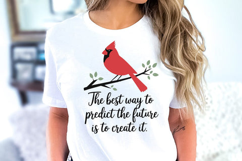 Christmas Cardial Quotes SVG Design, Cardinal T-shirt SVG FiveStarCrafting 