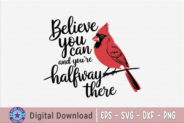 Christmas Cardial Quotes SVG Design, Cardinal T-shirt SVG FiveStarCrafting 