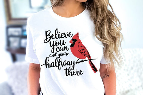 Christmas Cardial Quotes SVG Design, Cardinal T-shirt SVG FiveStarCrafting 