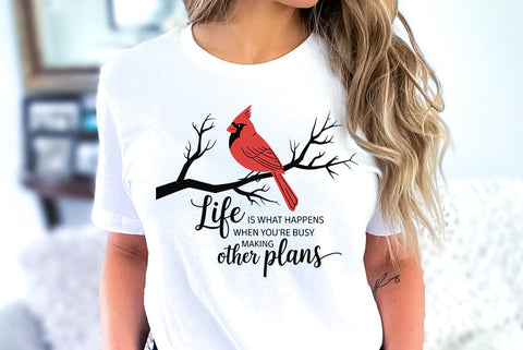 Christmas Cardial Quotes SVG Design, Cardinal T-shirt SVG FiveStarCrafting 