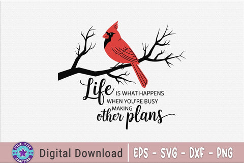 Christmas Cardial Quotes SVG Design, Cardinal T-shirt SVG FiveStarCrafting 