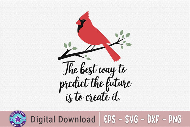 Christmas Cardial Quotes SVG Design, Cardinal T-shirt SVG FiveStarCrafting 