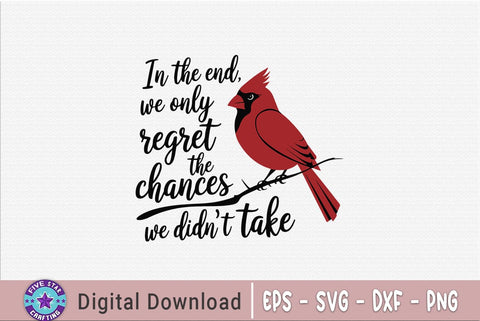 Christmas Cardial Quotes SVG Design, Cardinal T-shirt SVG FiveStarCrafting 