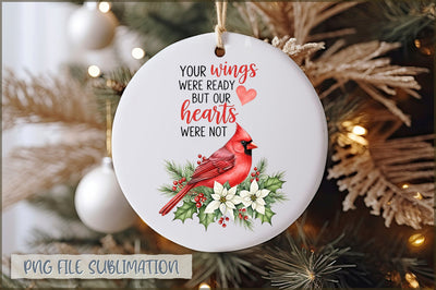 Christmas Cardinal Ornaments PNG Sublimation Shetara Begum 