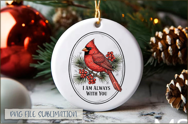 Christmas Cardinal Ornaments PNG Sublimation Shetara Begum 