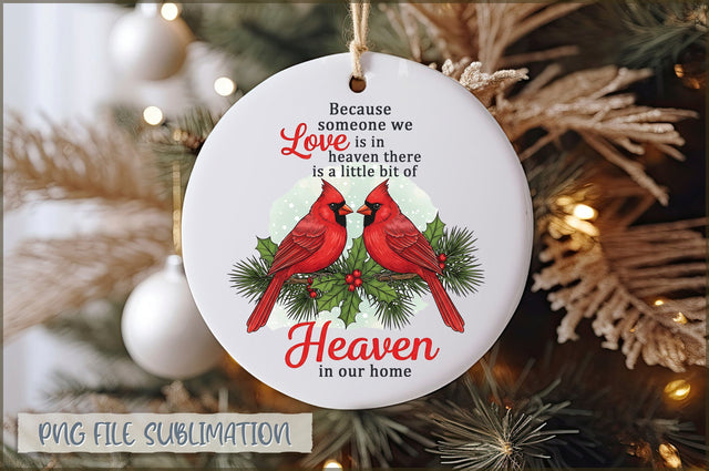 Christmas Cardinal Ornaments PNG Sublimation Shetara Begum 