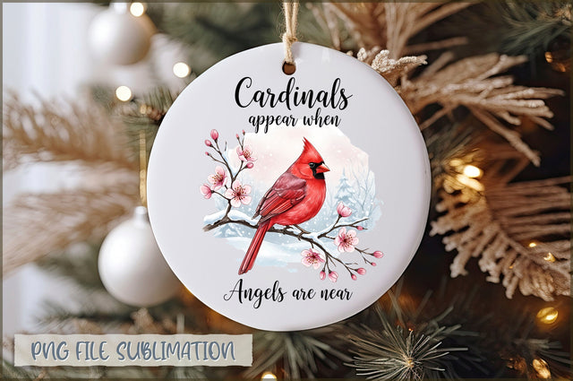 Christmas Cardinal Ornaments PNG Sublimation Shetara Begum 