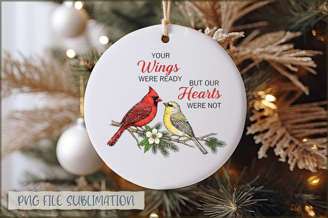 Christmas Cardinal Ornaments PNG Sublimation Shetara Begum 