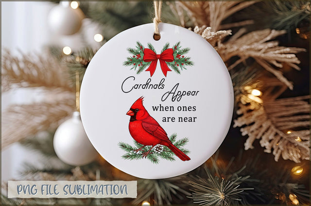 Christmas Cardinal Ornaments PNG Sublimation Shetara Begum 